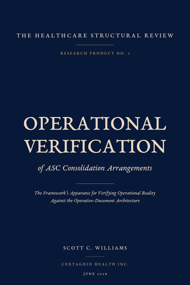 Operational Verification of ASC Consolidation Arrangements, Volume Two